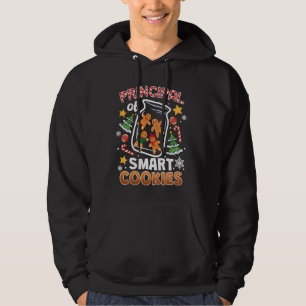 Kerst Principal van Smart Cookies Grappig Schattig Hoodie