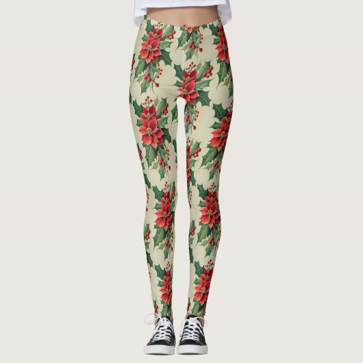 Kerst Print Leggings (Voorkant)