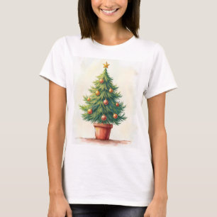 Kerst print T-shirt