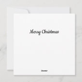 kerst psychedelisch skien Kerstman  Feestdagenkaart (Achterkant)