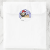 Kerst Pug Cadeau Labels (Tas)