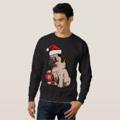 Kerst Pug Classic T-shirt 168 (Voorkant volledig)