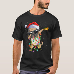 Kerst Pug Hond Pug Kerstman Hoed Lelijke Kerst 1 T-shirt