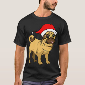 Kerst Puppy-grappige kerst Kerstmis pug-Aardige Ke T-shirt