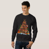 Kerst Pyjama Rhodesian Ridgeback Xmas Boom Gif Trui (Voorkant volledig)
