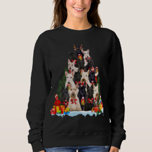 Kerst Pyjama Schotse Terrier Xmas Boom Cadeaus Trui