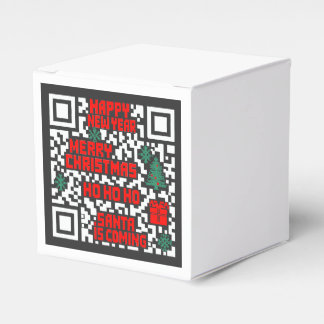 Kerst QR-code cadeau Bedankdoosjes