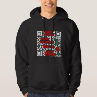 Kerst QR Code cadeau Hoodie