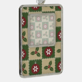 Kerst Quilt Lijst Ornament (Rechts)
