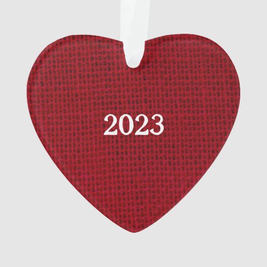 Kerst Quilters Patchwork Patronen Heart Ornament (achterkant)