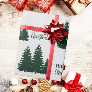 Kerst Quote Tree Patroon Elegant Zwart Wit Cadeaupapier