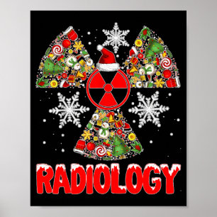 Kerst Radiologie Kerst Radioloog Röntgentechnicus  Poster