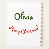 Kerst Ragdoll kat Waterverf Planner (Achterkant)