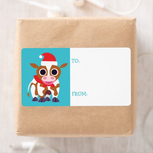 Kerst Reba de Koe Etiket (Insitu)