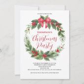 Kerst Red Berry krans Kaart (Voorkant)