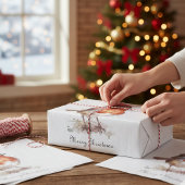 Kerst Red Robin aanpasbaar Tissuepapier