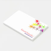 Kerst regenboog notities post-it® notes (Schuin)