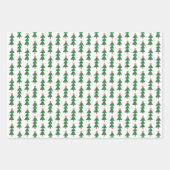 Kerst Regenboog Wrapping Paper Set Trees, Stippen (Voorkant 3)