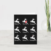 Kerst Reindeer Danser Ballet Ballerina Dans T Kaart (Voorkant)