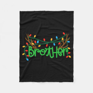 Kerst Reindeer Geweien Broer T-shirt Fleece Deken