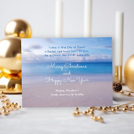 Kerst-religie voor de Serene Ocean Scripture Briefkaart
