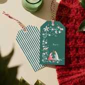 Kerst religieuze kerstster van Bethlehem Cadeaulabel