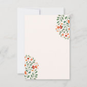 Kerst rendier Baby shower 'Oh Deer' Bedankkaart (Achterkant)