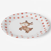 Kerst rendier eerste verjaardagspapier Bord (Gekanteld)