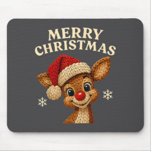 Kerst Rendier Haakwerk Cute Prettig Kerst Rendier Muismat