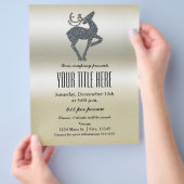 Kerst Rendier Kerstfeest Feest Evenement Flyer (Hand)