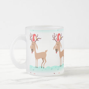 Kerst Rendier Matglas Mok