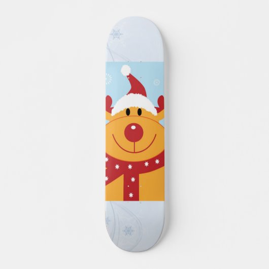 Kerst Rendier Skateboard (Voorkant)