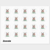 Kerst Rendier Sticker (Vel)