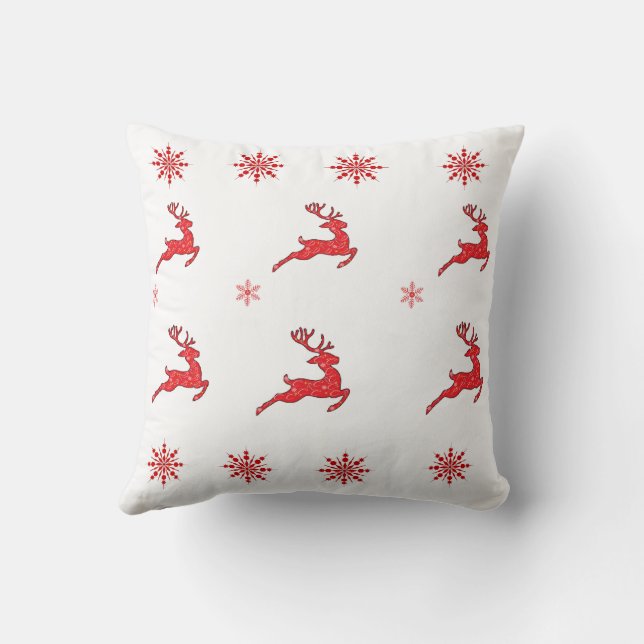 Kerst rendieren Sierkussen Kriyas Collectie (Achterkant)