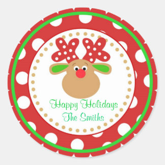 Kerst rendieren stickers