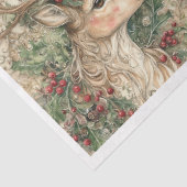 Kerst rendiervierkanten tissuepapier (Detail)