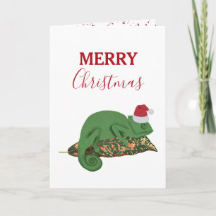 Kerst Reptielen, Hagedissen & Amfibieën Feestdagen Kaart