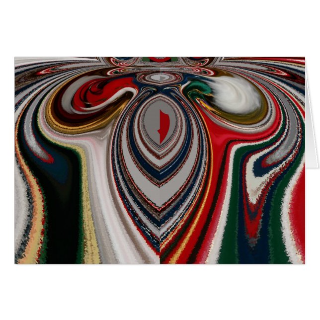 Kerst Retro  Textuur Abstracte Art Print (Voorkant Horizontaal)