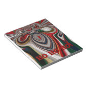 Kerst Retro  Textuur Abstracte Art Print Notitieblok (Schuin)