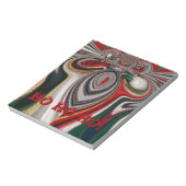 Kerst Retro  Textuur Abstracte Art Print Notitieblok (Gedraaid)