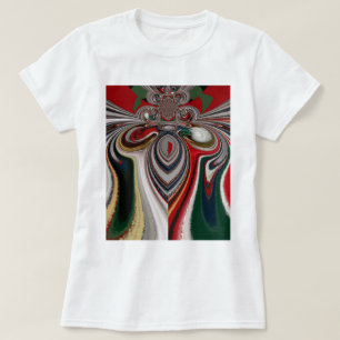 Kerst Retro  Textuur Abstracte Art Print T-shirt