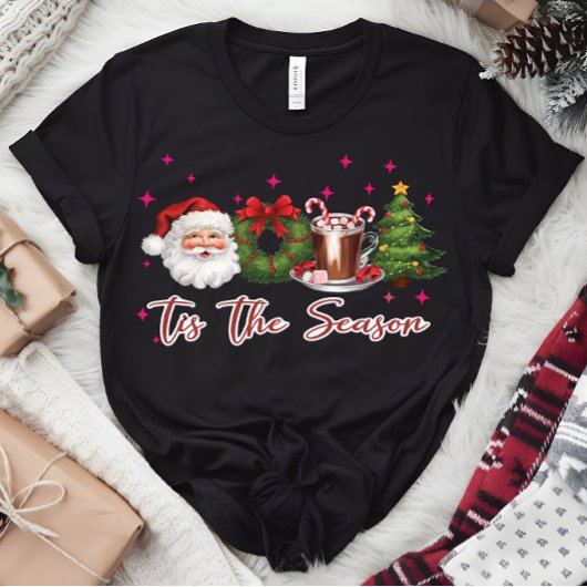 Kerst, retro vrolijk, Grappig Kerstcadeau shirt