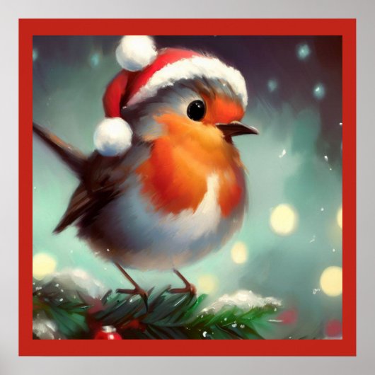 Kerst Robin 2 Poster (Voorkant)