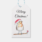 Kerst Robin Cadeaulabel (Voorkant)