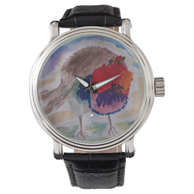 Kerst Robin  Horloge (Voorkant)