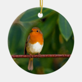 Kerst Robin Keramisch Ornament
