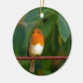 Kerst Robin Keramisch Ornament (Links)