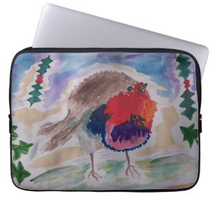 Kerst Robin Laptop Sleeve