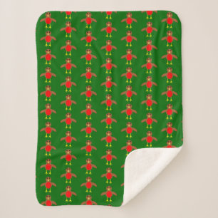 Kerst Robin Sherpa Dekbed Deken