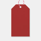 Kerst Rode Bakgeesten Cadeaulabel (Achterkant)